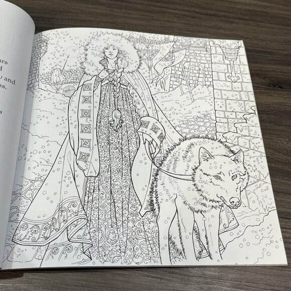 2015 The Official Game Of Thrones Coloring Book George R R Martin Clean Pages - Picture 12 of 16